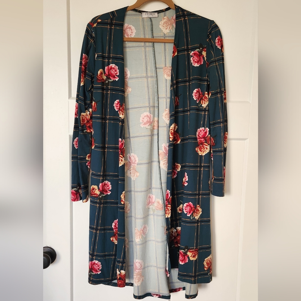 Floral Open-Front Women's Jacket